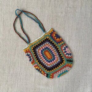 Knitted Colorful Tote Bag